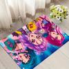 Superhero Trio Style Crystal Velvet Rug, Soft Anti‑Slip Crystal Velvet Carpet for Living Room Bedroom Home Decor