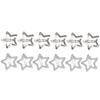 12PCS Alloy Hair Clip Star Shape Snap Hair Clip for Ponytail Bangs Hairpins for Teenagers Children Christmas Gifts