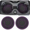 2 Pack Car Coasters For Cup Holder, 2.75 Inch No-Slip Anti Dust Ert Coaster, Universal Auto Waterproof Coasters Silicon Ulation Cup Mats For Woman