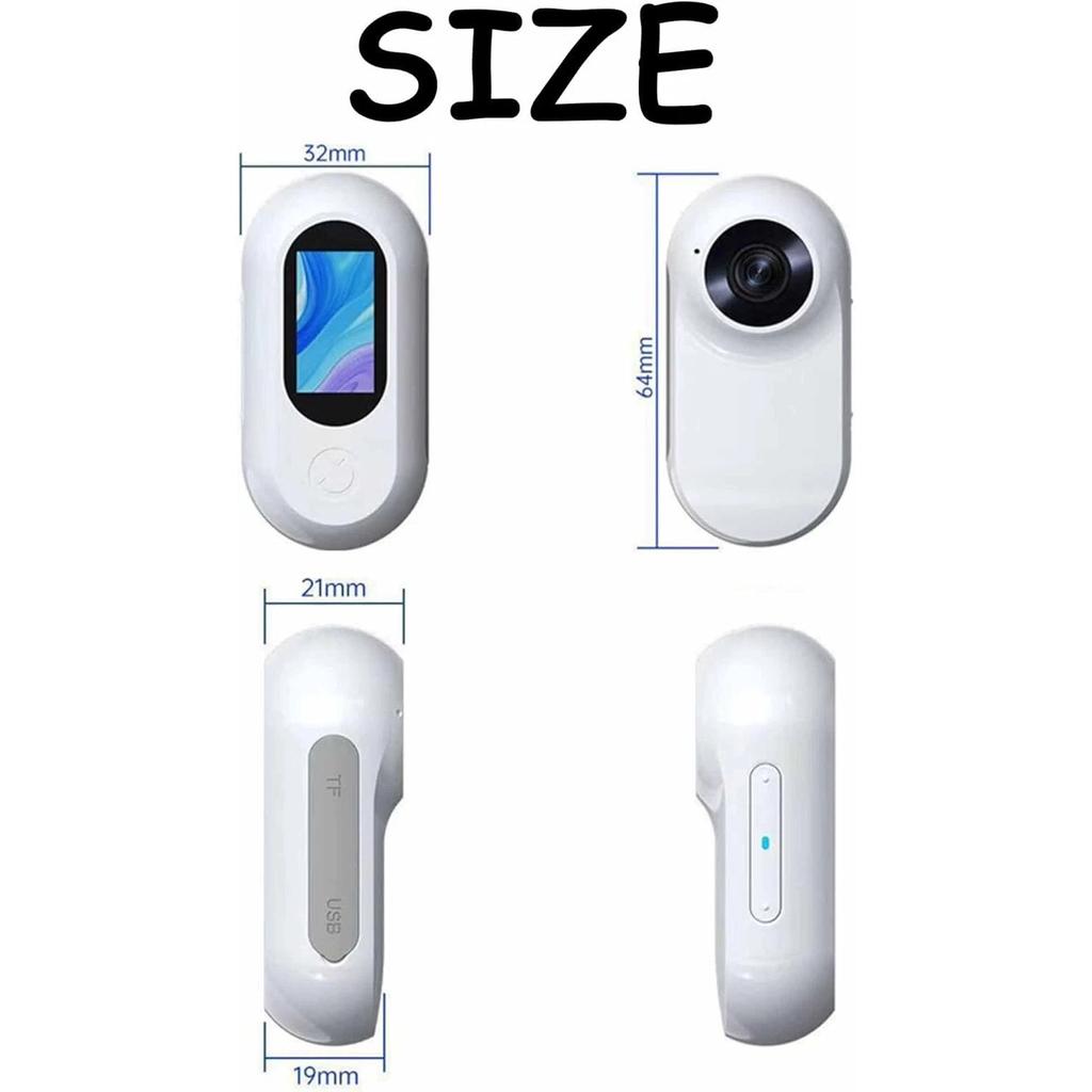 360° Drehendes Katzenhalsband mit Kamera, HD 1080 Hunde-Video Drahtloser Mini-Camcorder für Innen/Außen