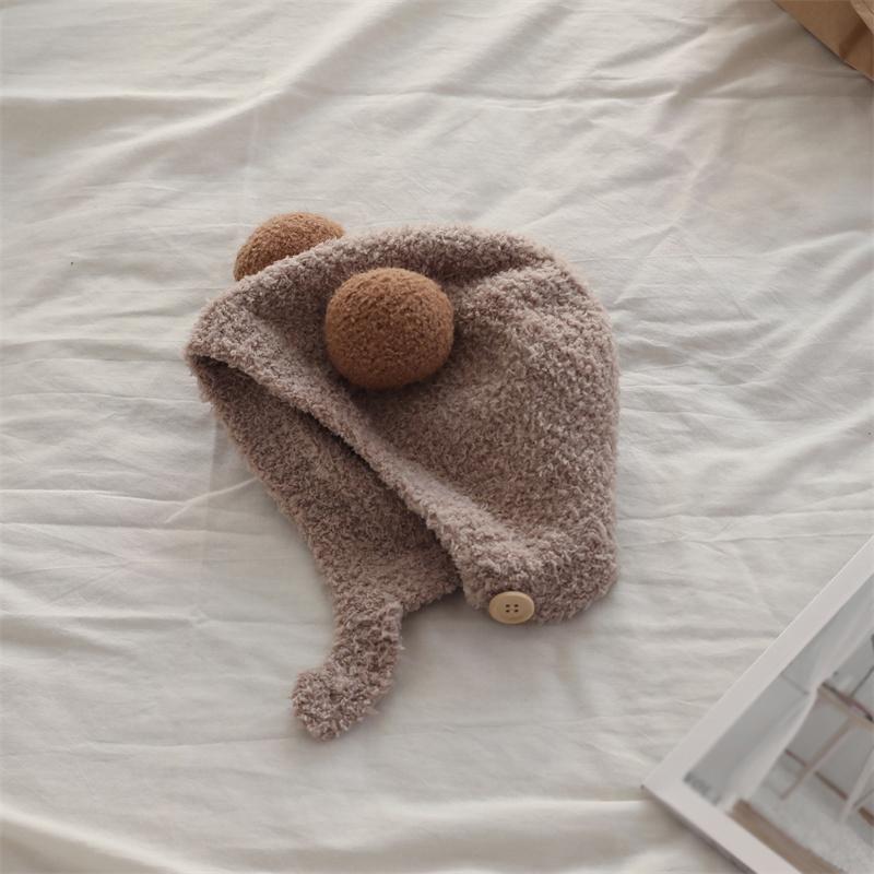 Warm Baby Hat Ear Protection Hats Ball Decoration Comfortable Kids Hats