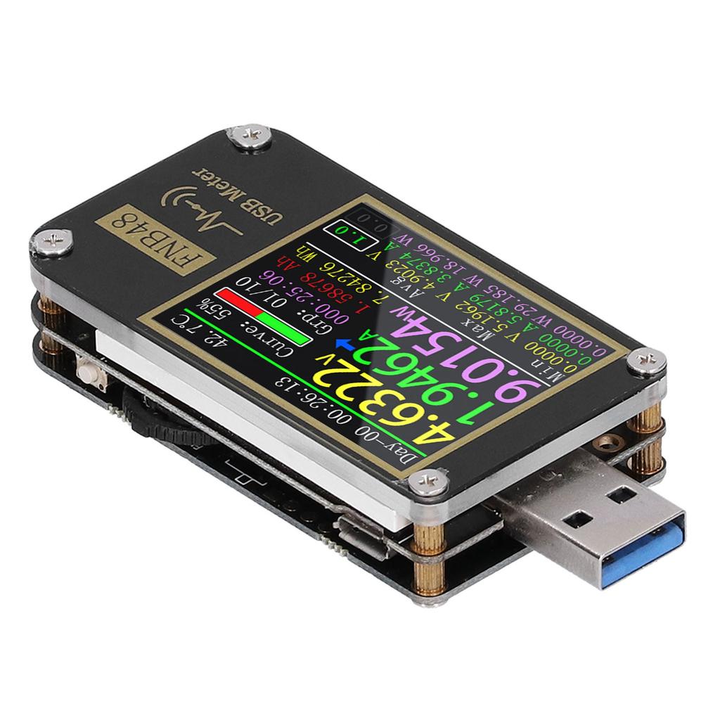 USB Voltmeter Ammeter Color Screen Digital USB Tester PD Trigger Voltmeters for IndustryWith Bluetooth