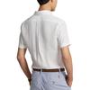 Polo Ralph Lauren Solid Color Logo Embroidered Single-Breasted Short Sleeve Shirt Men shirts White 710791757002