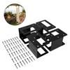 4Pcs Adjustable Metal Firewood Racks Wood Lumber Storage Support Organizers Wood Holder With Screws Easy Installation