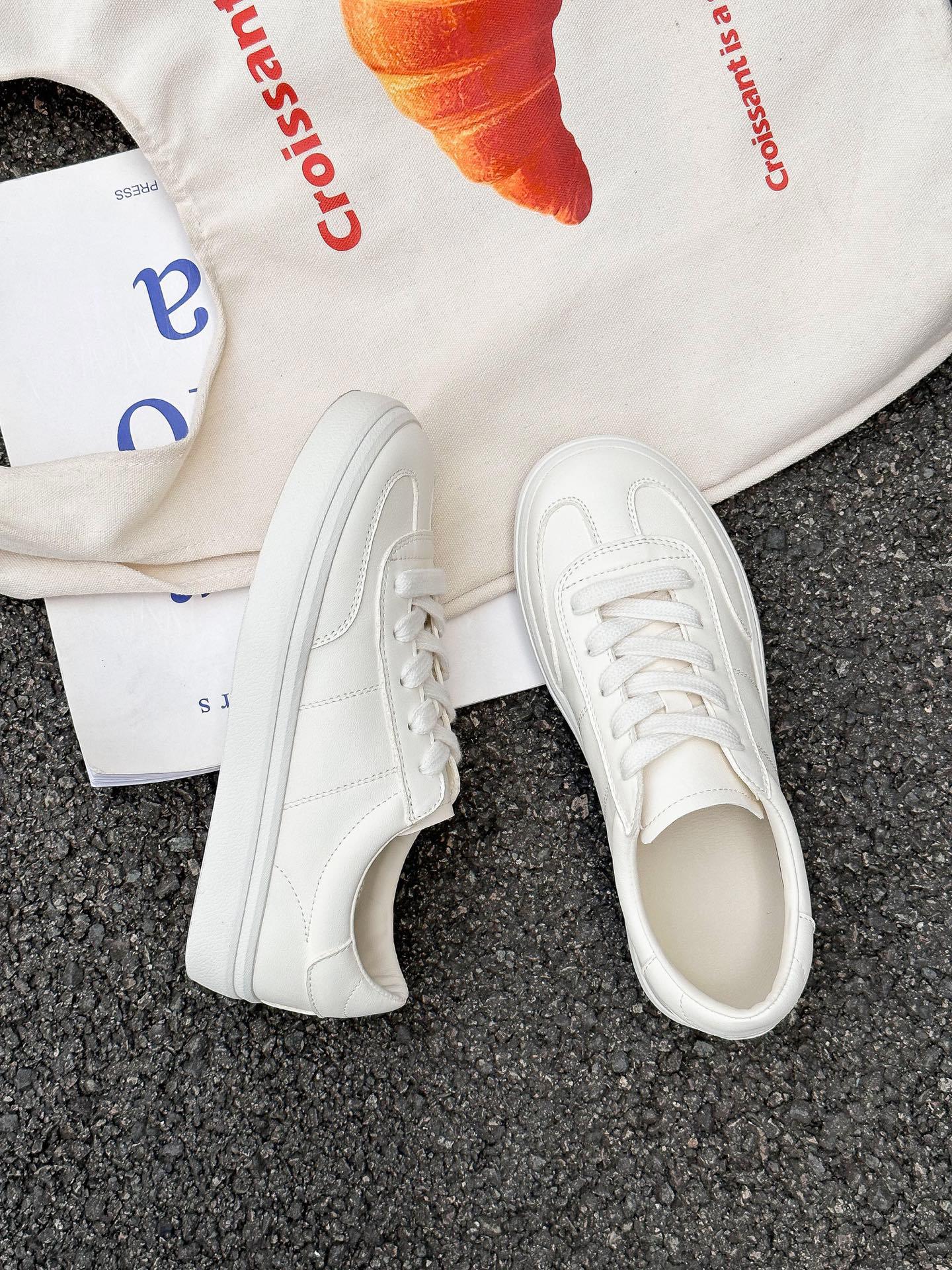 

First layer cowhide 2025 minimalist leather German training shoes white summer comfortable breathable casual shoes women s shoes flat baseplate shoes 35