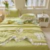 New Fashion Rufflededge Summer Blanket Soft Skin-Friendly Breathable Quilted Quilt Moisture-Wicking Duvet Sleep Naked Comforter