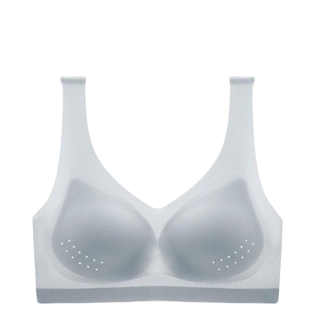 Women's Seamless Wireless Push-Up Bra with Breathable Backless Design for Everyday Wear