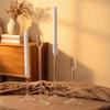 Nordic Minimalism High Footed Glass Candle Holders Romantic Candlelight Dinner Ornament for Wedding Party Table Decoration