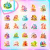 50 3D Miniature Stickers Cartoon 3D Miniature Scene Graffiti Stickers Personalized Three-Dimensional Stickers