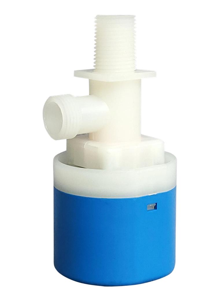 Fully Automatic Blue & White Plastic Water Level Control Valve with 4-Point Side Inlet for Water Tanks