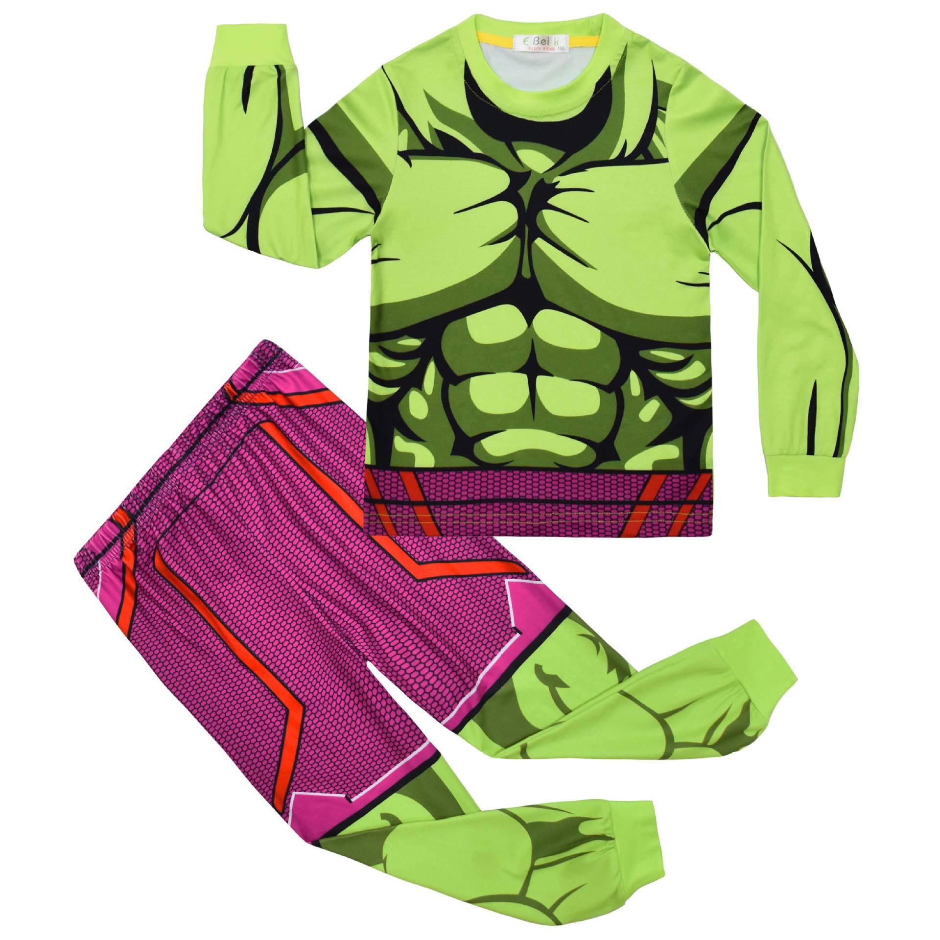 

Cosplay Digital Printing, Middle-Aged And Older Children S Long-Sleeved Loungewear Long-Sleeved Set 7820 110