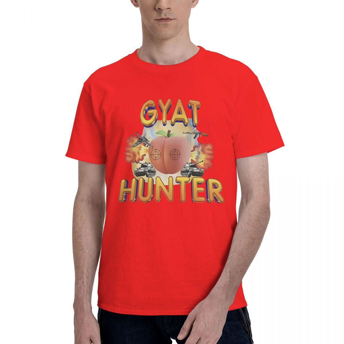 

Gyat Hunter Funny Meme 100 Cotton Casual Breathable Confortable Vintage Funny TShirt For Men Tshirts Men S