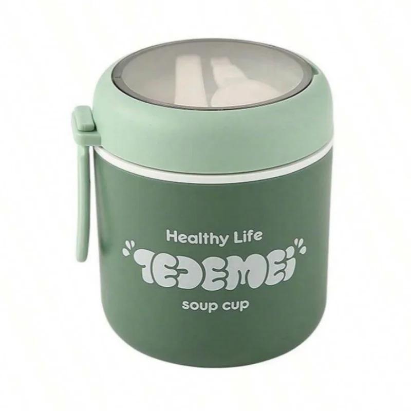 510ml Portable Lunch Box Microwave Soup Porridge Container Leak Proof Oat Yogurt Cup For Back To School Kitchen Accessories