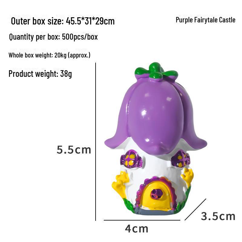 

Настольный аквариум с микропейзажем и декором в виде замка