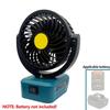 Kompakter 18V kabelloser Klappventilator mit USB-Anschluss für BL1815, BL1830, BL1840, BL1845, BL1860 Akku-Werkzeug zur Kühlung unterwegs