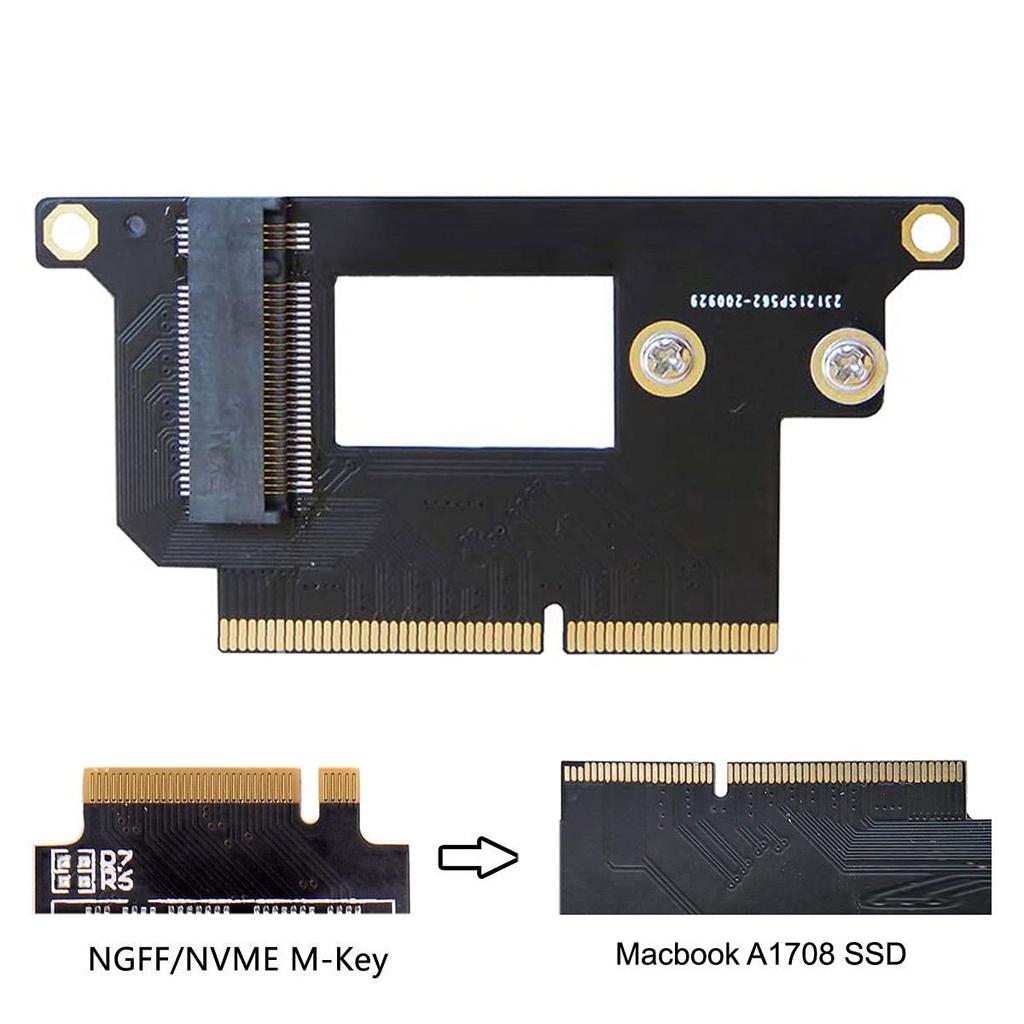 Chenyang MAC SSD Upgrade Adapter NVMe SSD Upgrade Conversion Adapter for MAC Pro 2016 2017 A1708 2230/2242mm M.2 13-inch
