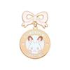 And Fun Colorful Cartoon Animal Brooch Featuring Elegant Bow Design And Versatile Alloy Construction