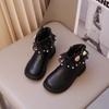 Girls' Fashionable Princess Snow Ankle Boots, Winter Children's Sweet Anti-slip Leather Boots