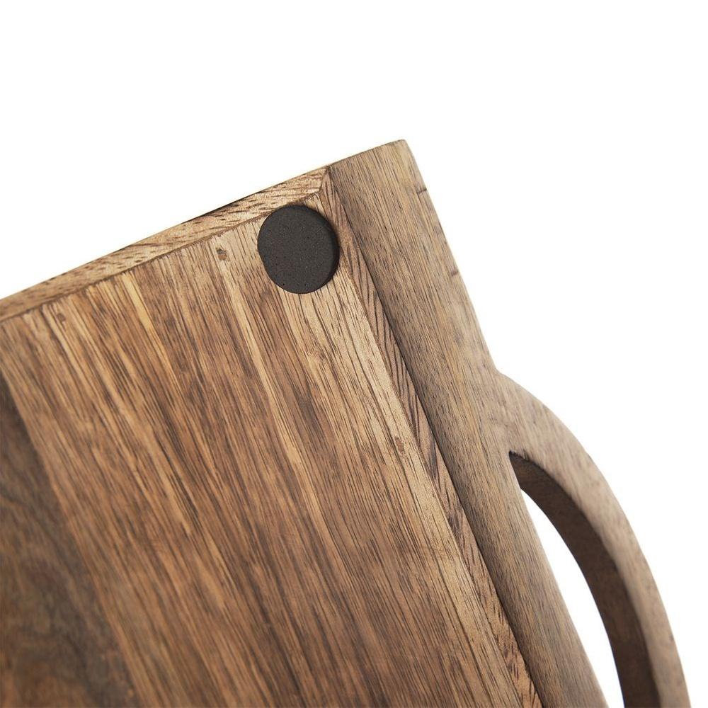 Taca Do Serwowania Podawania Kuchenna Śniadaniowa Drewniana 40,5x30,5 Cm