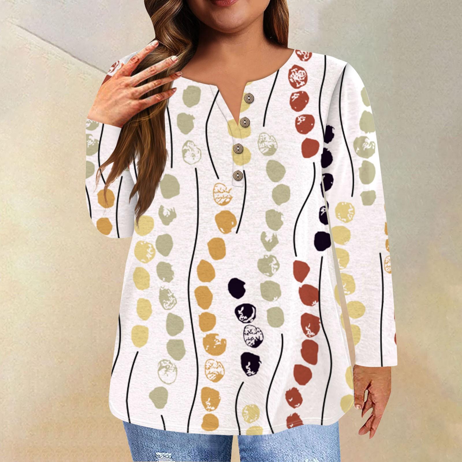 

Женская модная новая футболка с воротником на пуговицах больших размеров, повседневные топы с длинными рукавами и цветочным принтом XL жёлтый