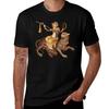 Dionysos Reitet Auf Einem Panther T-Shirt Übergröße Leichtes Oberteil
