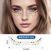New Pride Day Rainbow Freckle Temporary Tattoo Sticker Waterproof Laser Hot Silver for Face White Paper Application