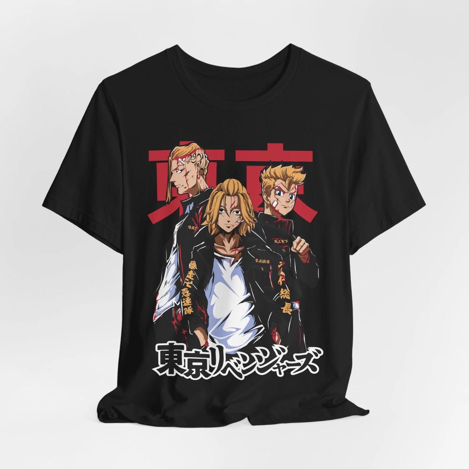 

Аниме футболка Tokyo Revengers, Унисекс футболка, Графическая футболка по японской манге, Подарок 3XL