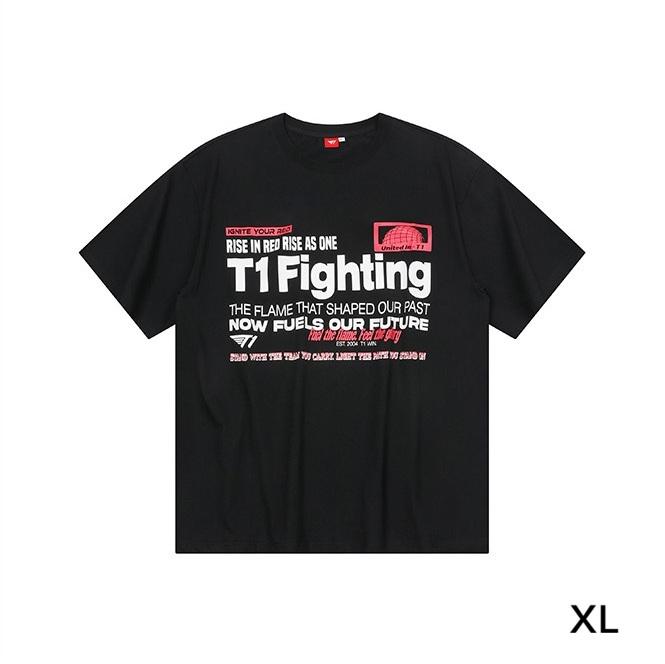 

Official T1 Fighting Graphic T-Shirt - 2 Colors (Black/White) | Premium Esports Apparel Black - XL