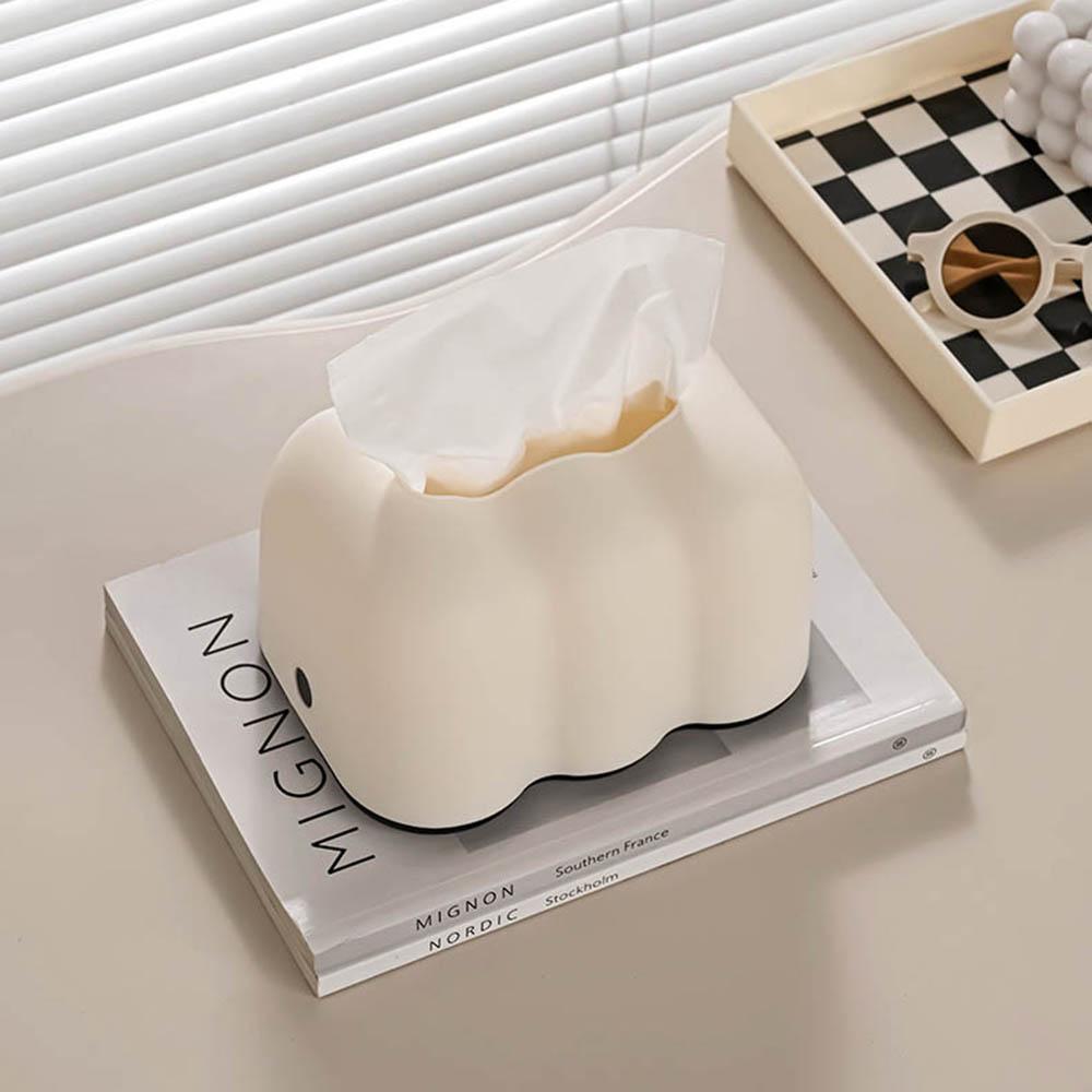 A Cloud Creative Tissue Box Wall Hanging Household Bathroom Paper Box Simple Solid Color Living Room Restaurant Tissue Box
