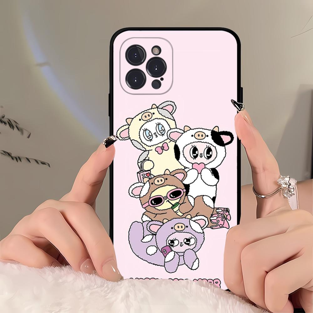 E-Esther B-Bunny Phone Case For iPhone 16 15 14 11 12 13 Mini Pro XS Max Cover 6 7 8 Plus X Funda Shell