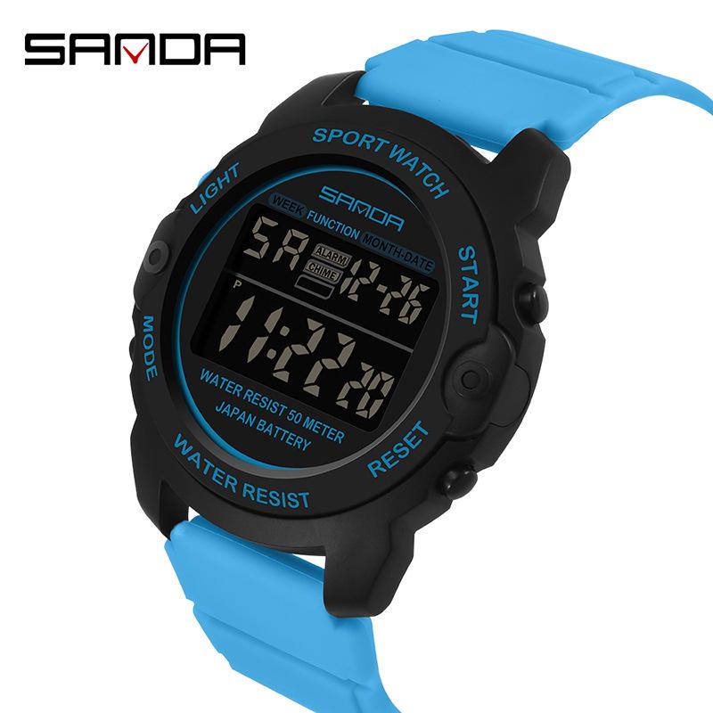 Sanda Men's Waterproof Sport Quartz Watch - Multifunctional & Hot-Selling