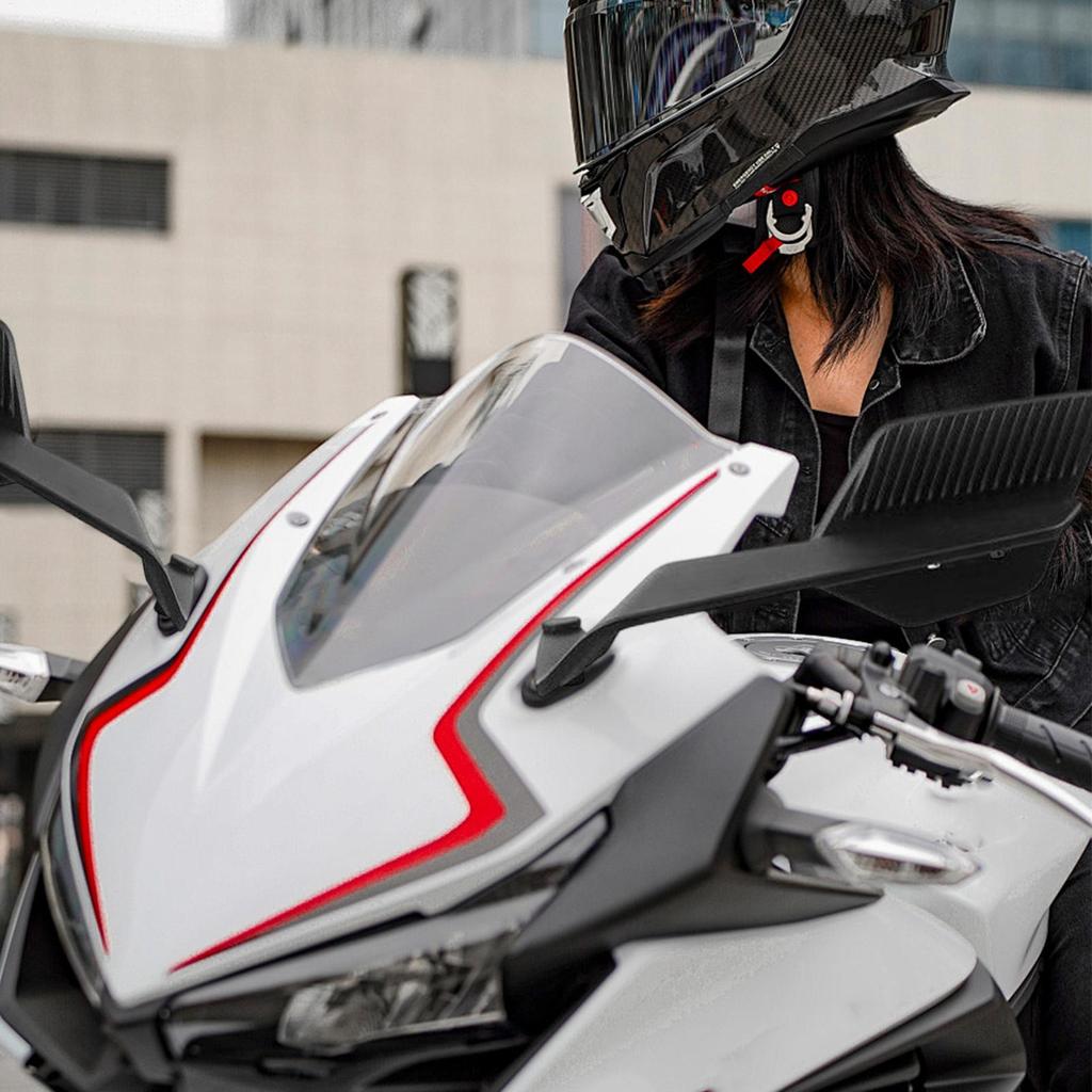 Motorcycle Side View Mirror for BMW M1000XR S1000XR Wind Wing Stealth Winglets Rearview Mirror Rotating HD Glass Reflector