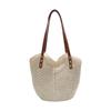 Summer New Beach Woven Bag Casual Woven Vacation Wind Beach Bag Shoulder Tote Bag