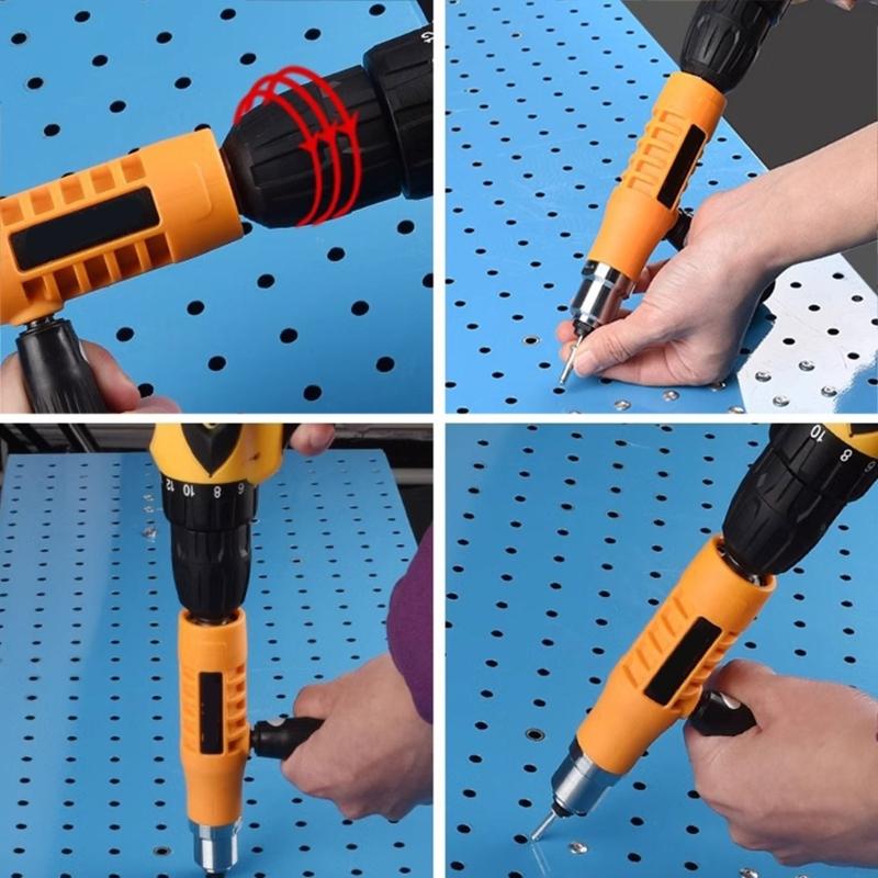 Rivet Guns Head Attachment Rivet Drill Attachment for Drill Riveter Electric Rivet Nut Guns Riveting Conversion Adapter