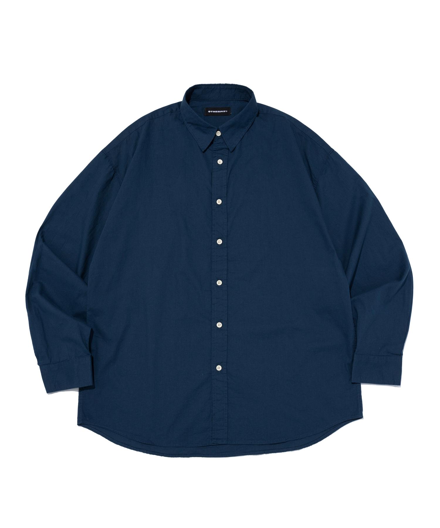 Ader Fits Oxford Collar Long Sleeve Shirt (Blue) Free