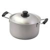 Pearl Metal 22cm Deep Stainless Steel Pot with Galaxy Embossing, Induction Cooking Compatible, Made In Japan, HC-821