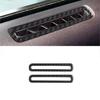 2pcs Carbon Fiber Interior Door Air Vent Frame Trim Cover For Ford Mustang 15-21