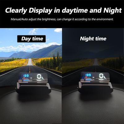 Windshield Projector Water Temp RPM Voltage Alarm Auto Electronic OBD2 Speedometer C500 Mirror HUD Car Head Up Display