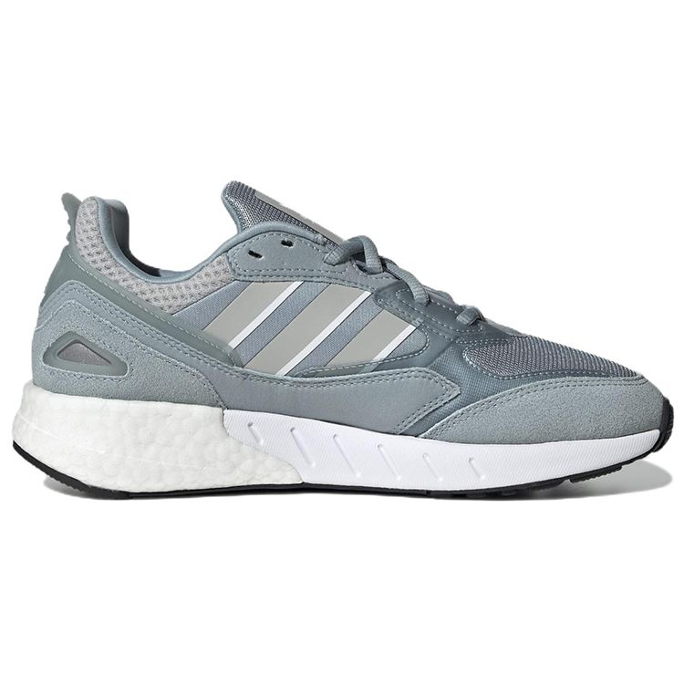 Adidas Originals ZX 1K Boost 2.0 Comfortable Sports Round Toe Lace-Up Durable Low-Top Lifestyle Casual Shoes Women sneaker Light-Blue GV8028