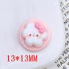 20 Pcs New Resin Cute Cartoon Kitten Pudding Flat Bottom Scrapbook Diy Jewelry Gift Bow Knot Decorate Hairpin Accessories A22