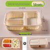 Miaojiayi Biodegradable 3-Compartment Corn Starch Takeout Containers