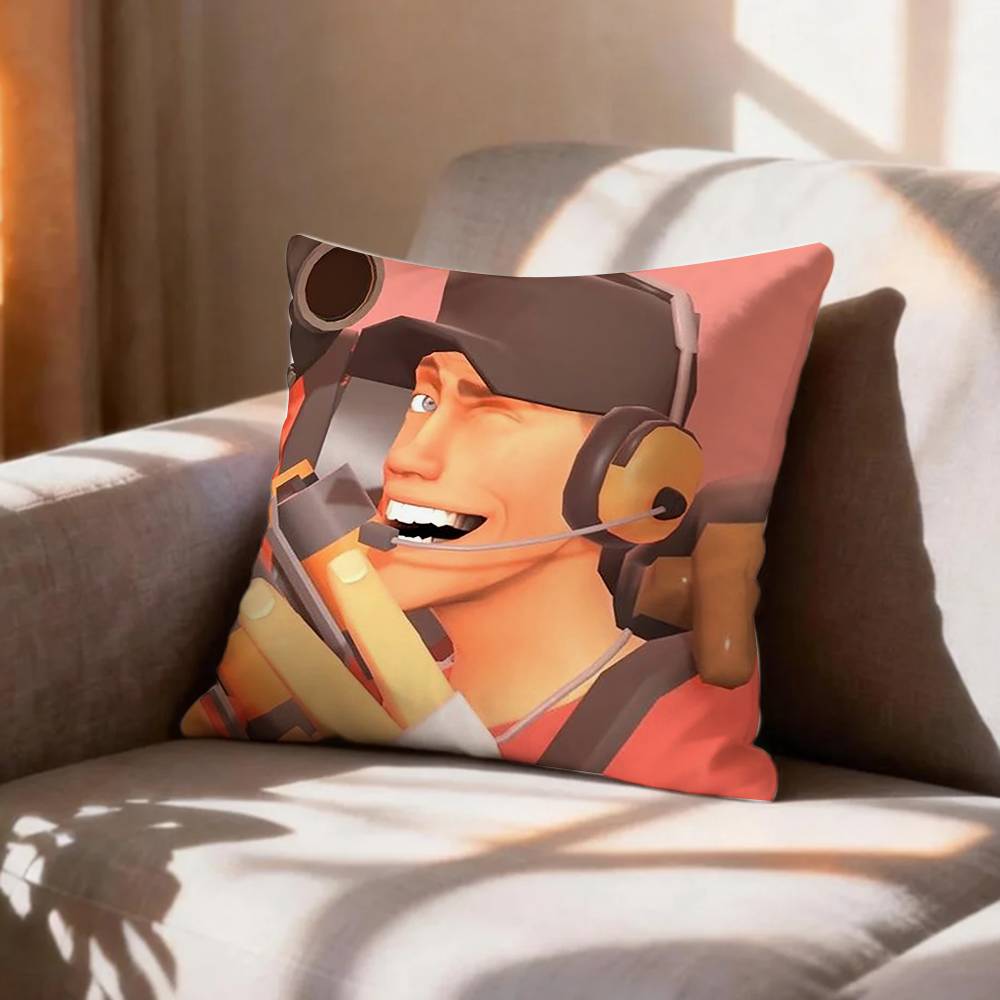 Scout Medic Team FFortress TF Pillow Case Pattern Printed Pillowcase For Living Room Sofa Cushion Cover