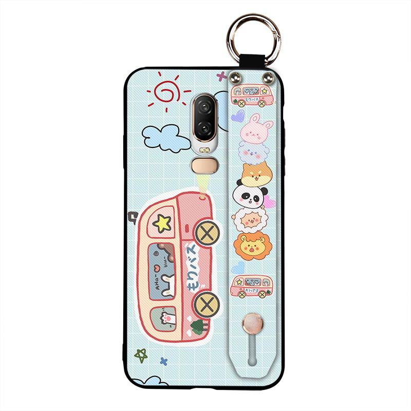 Anti-dust Cartoon Phone Case For OnePlus 6/1+6 Dirt-resistant Kickstand Ring Protective Waterproof Cute Shockproof