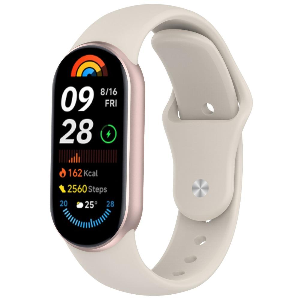 Replacement Silicone Strap for Xiaomi Band 10 9 8 with Solid Color Reverse Buckle Durable Comfortable Fitness Tracker Accessory