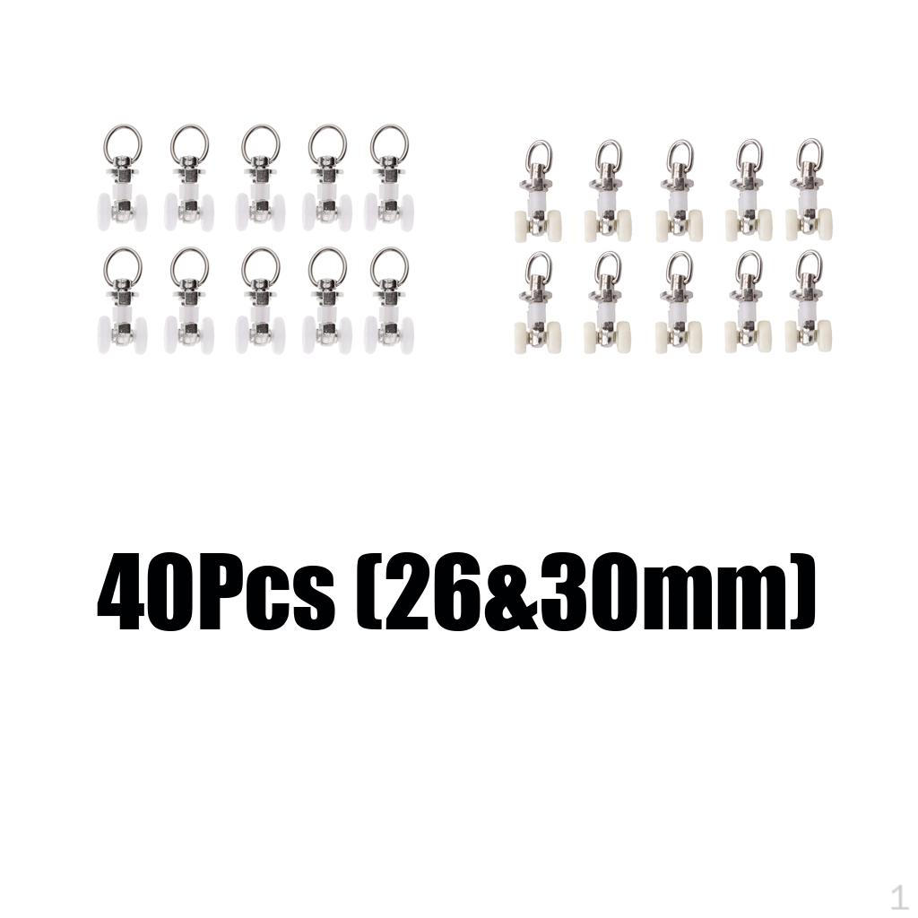 

40 шт. Глайдер для карниза для штор, скользящий ролик