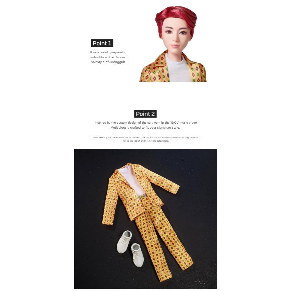 Oficjalna Lalka Mody BTS Zestaw 7 Sztuk Mattel Gadżety BTS Lalka Przegubowa Idol Produkt do Pakowania Prezentów
