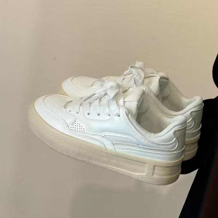 Retro platform spring new shoes ins niche casual student sports board shoes