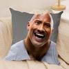 The RRock Face FUNNY Cushion Cover Silky Short Plush Invisible Zipper Dustproof Sofa Pillow Case For Home Decor