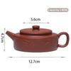 140ml Chinese Yixing Purple Clay Teapot Handmade Bamboo Leaf Tea Pot Beauty Tea Infuser Kettle Raw Ore Zisha Tea Set Gifts