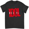 Billy Idol Logo Black Adult T Shirt G0J2